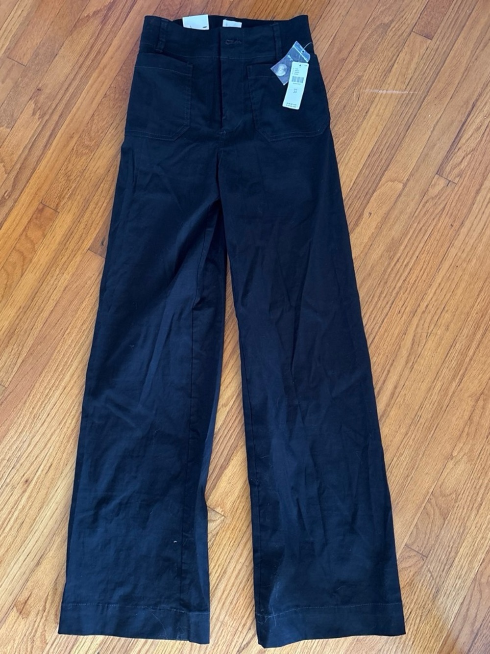 Maeve Men's Black Straight-Leg Chinos